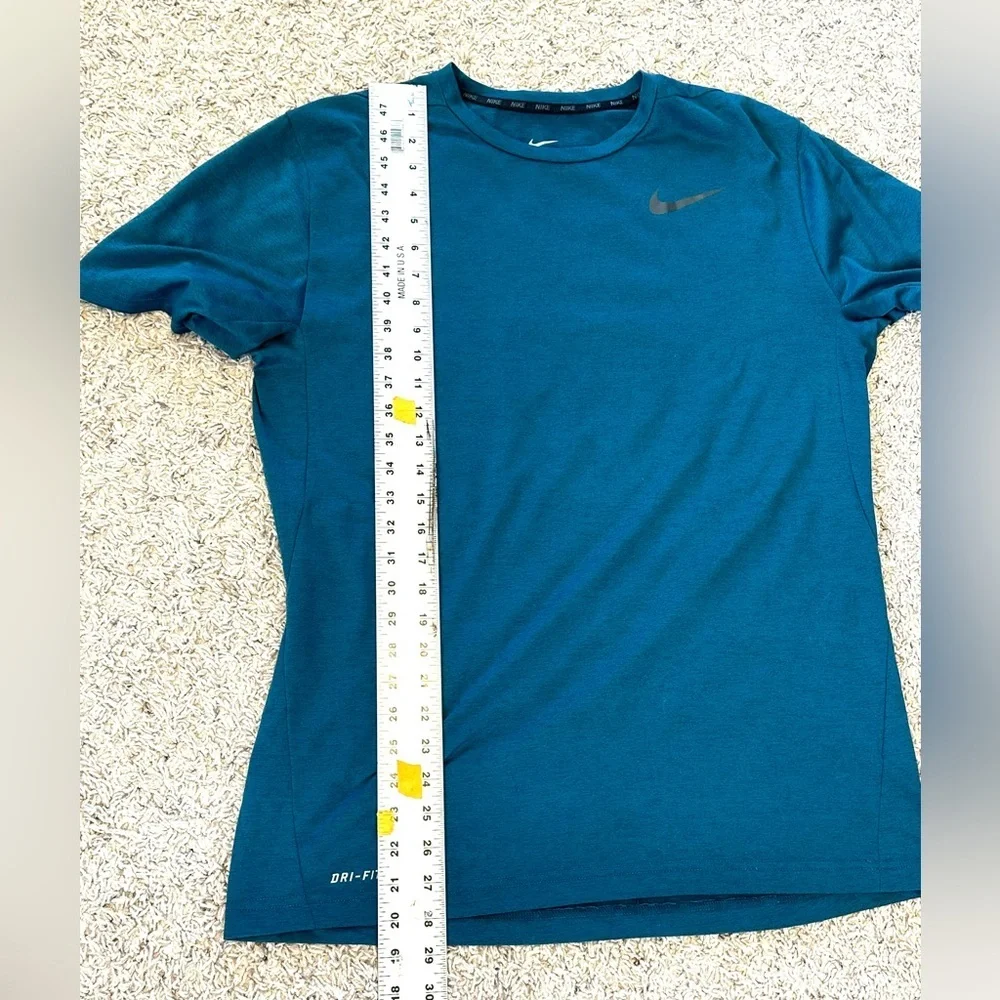 Nike Men's Teal Blue/Green Dri-FIT Athletic Short Sleeve Active Tee Sz L